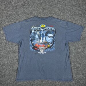 VTG 2007 Jeff Gordon Brickyard 400 NASCAR T-Shirt Mens 2XL Chase Authentics Blue